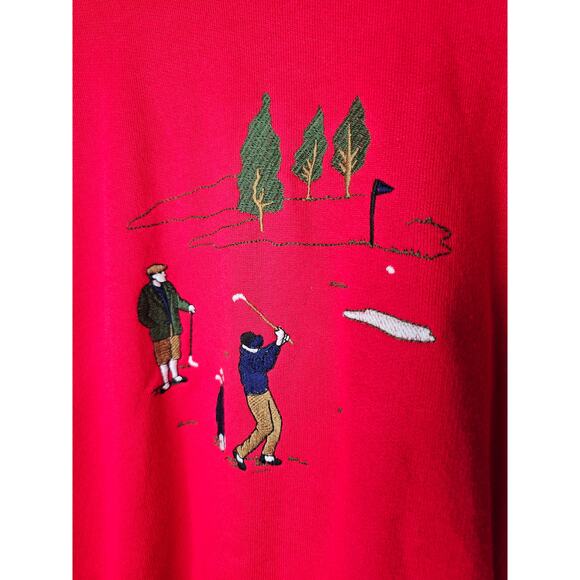 Vintage Golf Embroidered Sweatshirt Concept Leisurerwear Men's Size Large - Picture 5 of 8